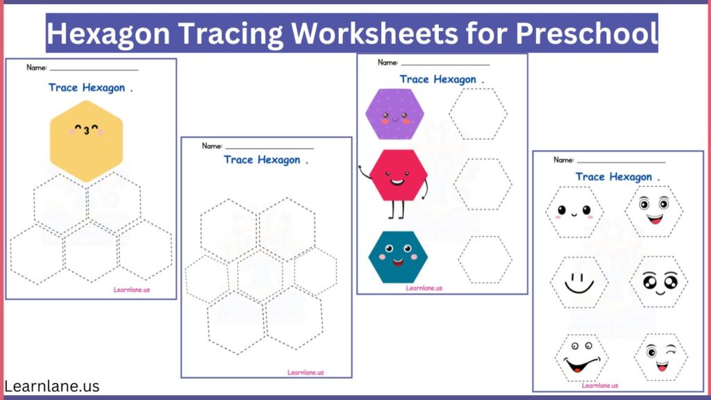 Hexagon Tracing Worksheets for Preschool featured image