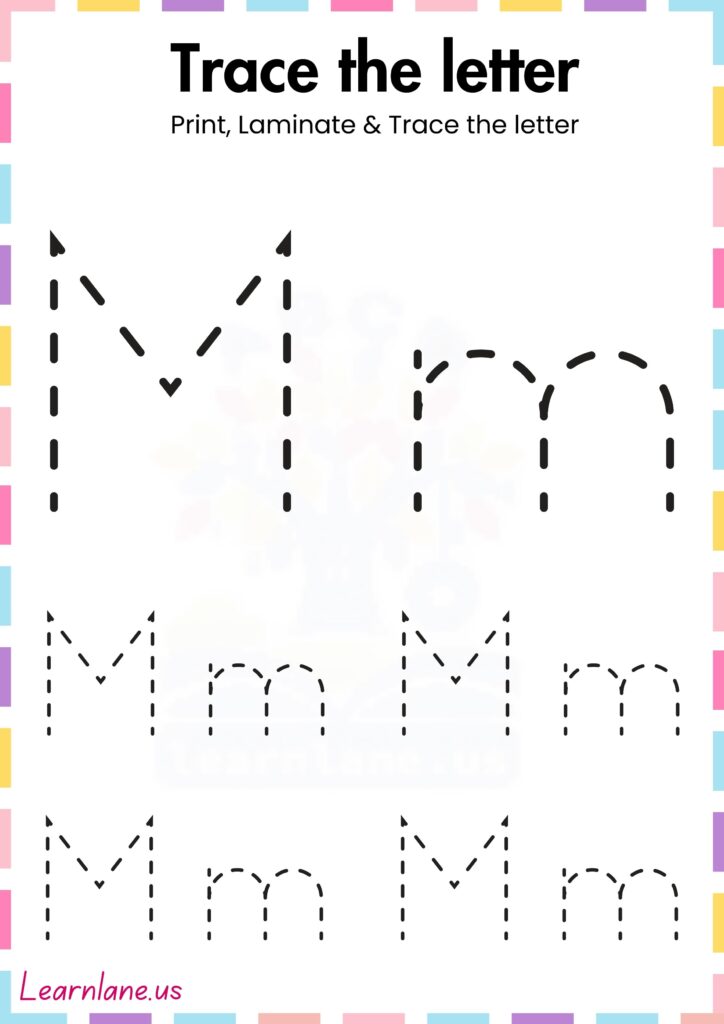 Trace the simple letter k preschool Worksheet