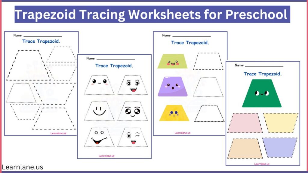 Trapezoid Tracing Worksheets for Preschool featured image