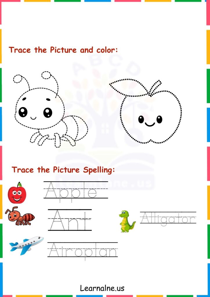 image showing Letter A Tracing Worksheets for Kindergarten