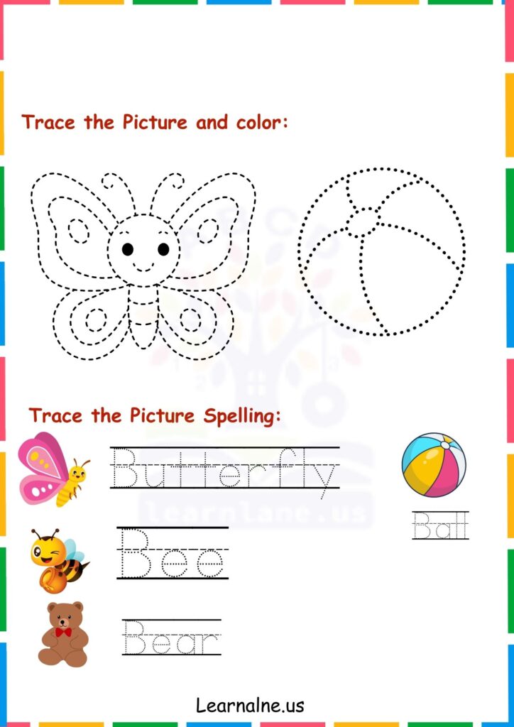 Image showing Letter B Tracing Worksheets for Kindergarten