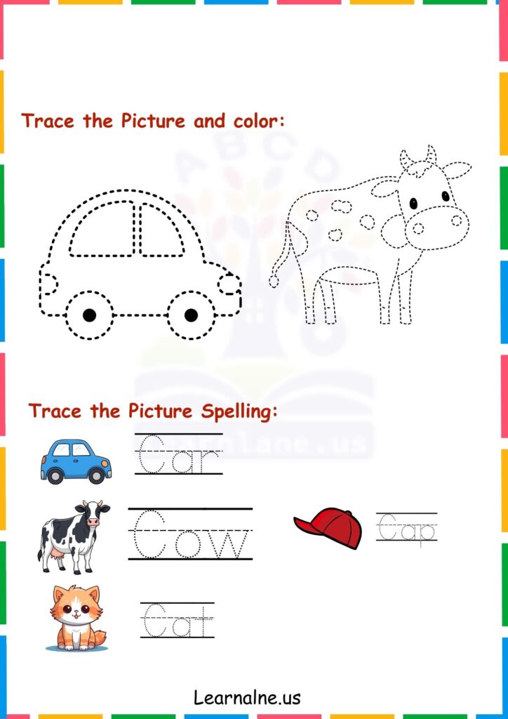 image showing Letter C Tracing Worksheets for Kindergarten