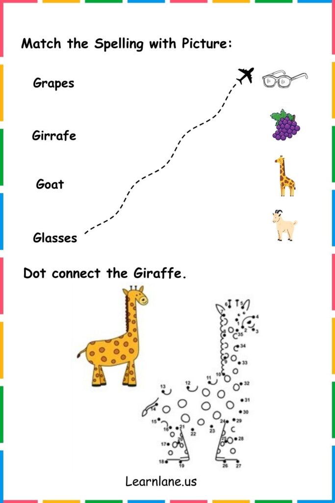 Image showing Letter G Dot Connect the picture worksheets for kindergarten