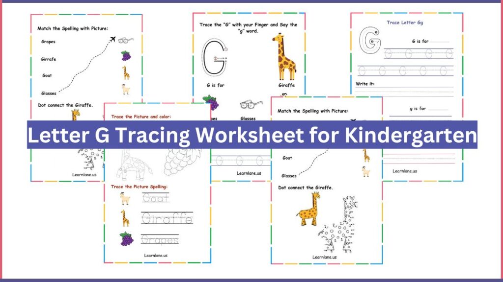Image showing Free Printable the Letter G worksheets for kindergarten