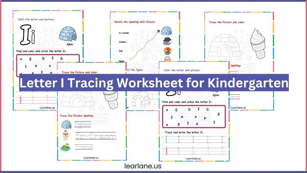 Image showing Free Printable Letter I worksheets for Kindergarten