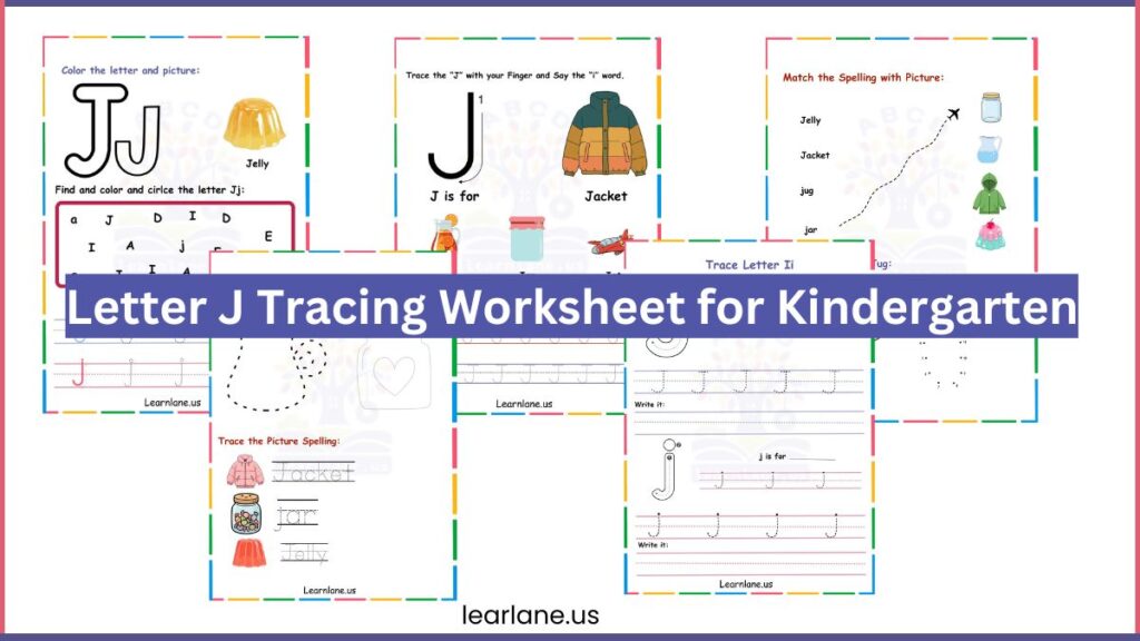 Image showing Free Printable Letter J Worksheets for Kindergarten