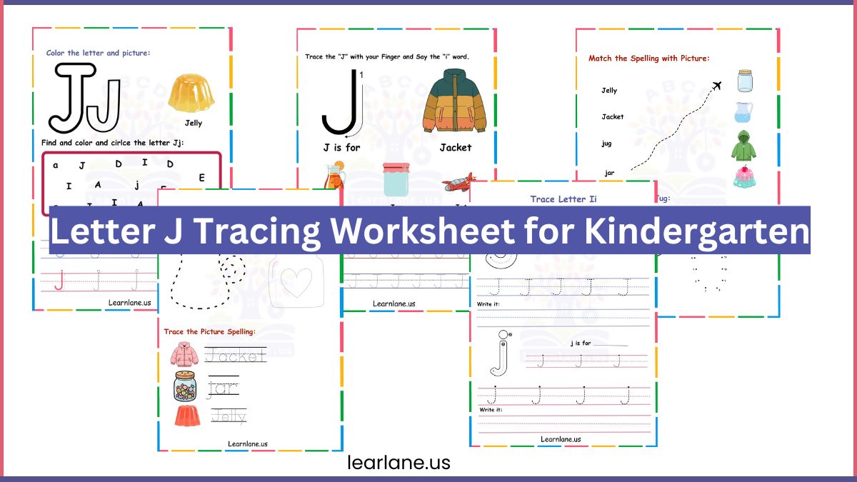 Image showing Free Printable Letter J Worksheets for Kindergarten