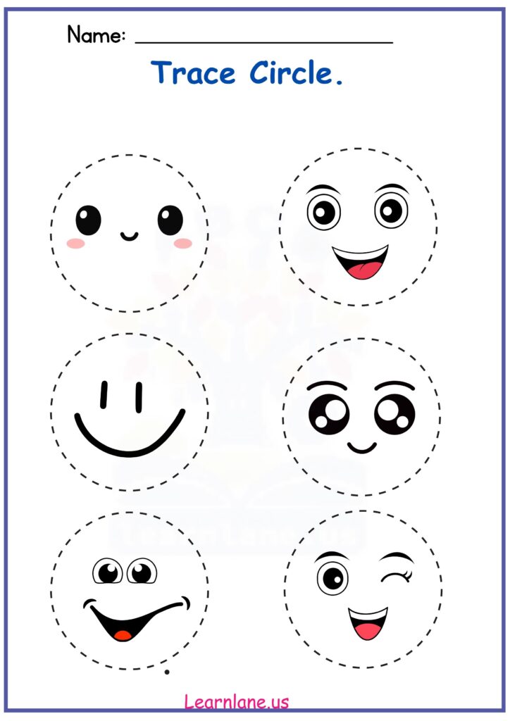 circle activity worksheet for preschool